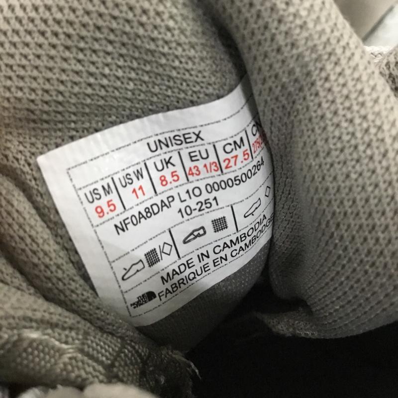 ザノースフェイス THE NORTH FACE スニーカー スニーカー NF0A8DAP グレンクライフ Glenclyffe 27.5cm 箱有 27.5cm ロゴ、文字 灰 / グレー / gray メンズ USED 古着 中古 10157471