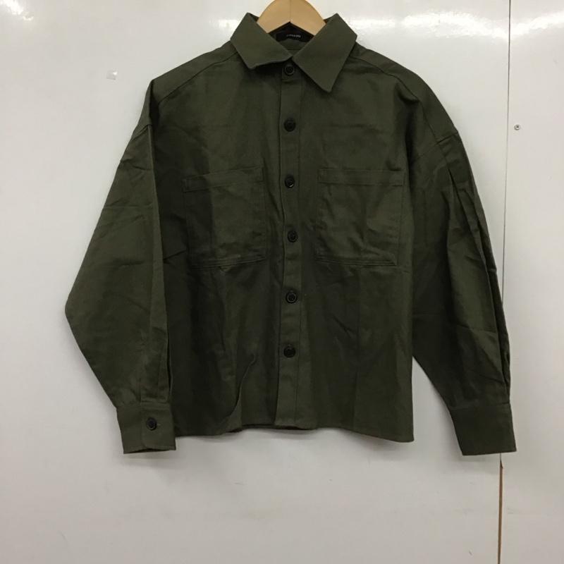 ジーナシス JEANASIS ジャケット、上着 ジャケット、ブレザー リネンタックスリーブジャケット タグ付 FREE 無地 カーキ / カーキ / khaki レディース USED 古着 中古 10157476