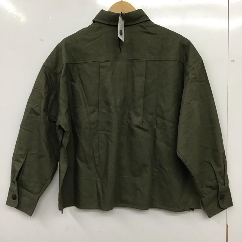 ジーナシス JEANASIS ジャケット、上着 ジャケット、ブレザー リネンタックスリーブジャケット タグ付 FREE 無地 カーキ / カーキ / khaki レディース USED 古着 中古 10157476