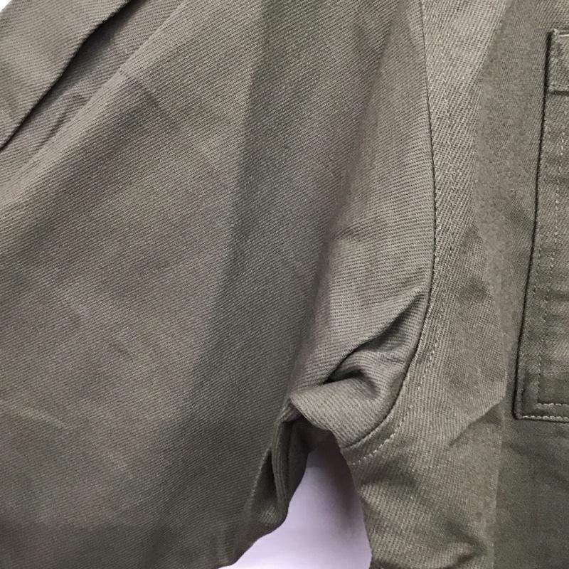 ジーナシス JEANASIS ジャケット、上着 ジャケット、ブレザー リネンタックスリーブジャケット タグ付 FREE 無地 カーキ / カーキ / khaki レディース USED 古着 中古 10157476