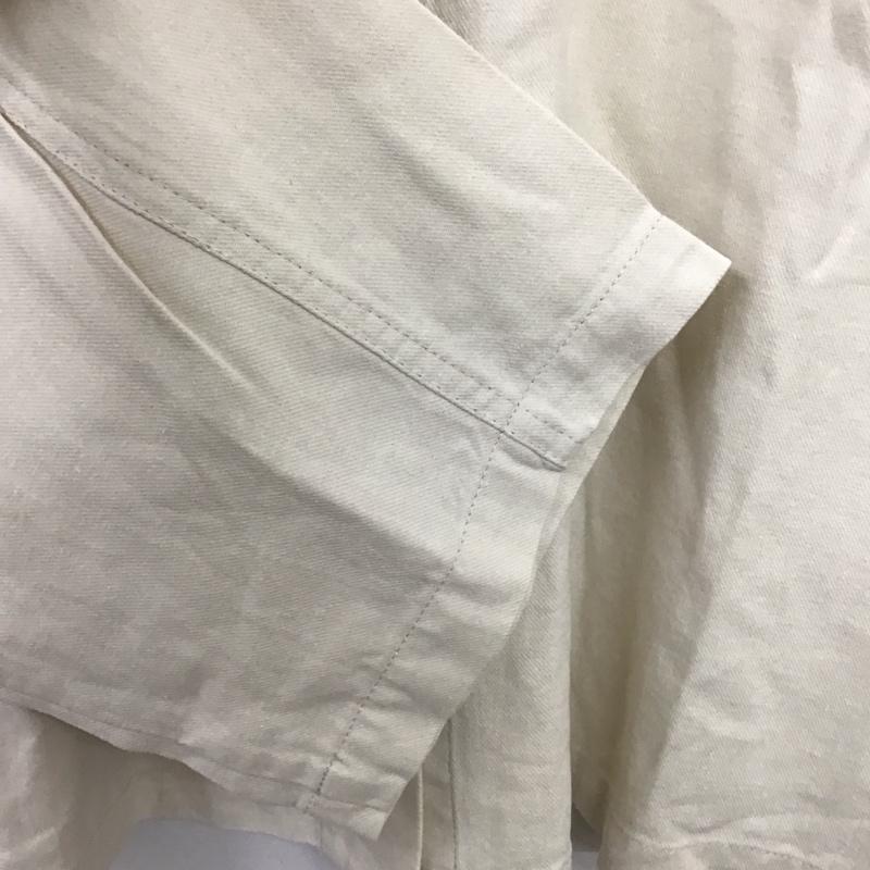 ダブルクローゼット w closet シャツ、ブラウス 長袖 タグ付 0 無地 アイボリー / アイボリー / レディース USED 古着 中古 10157477