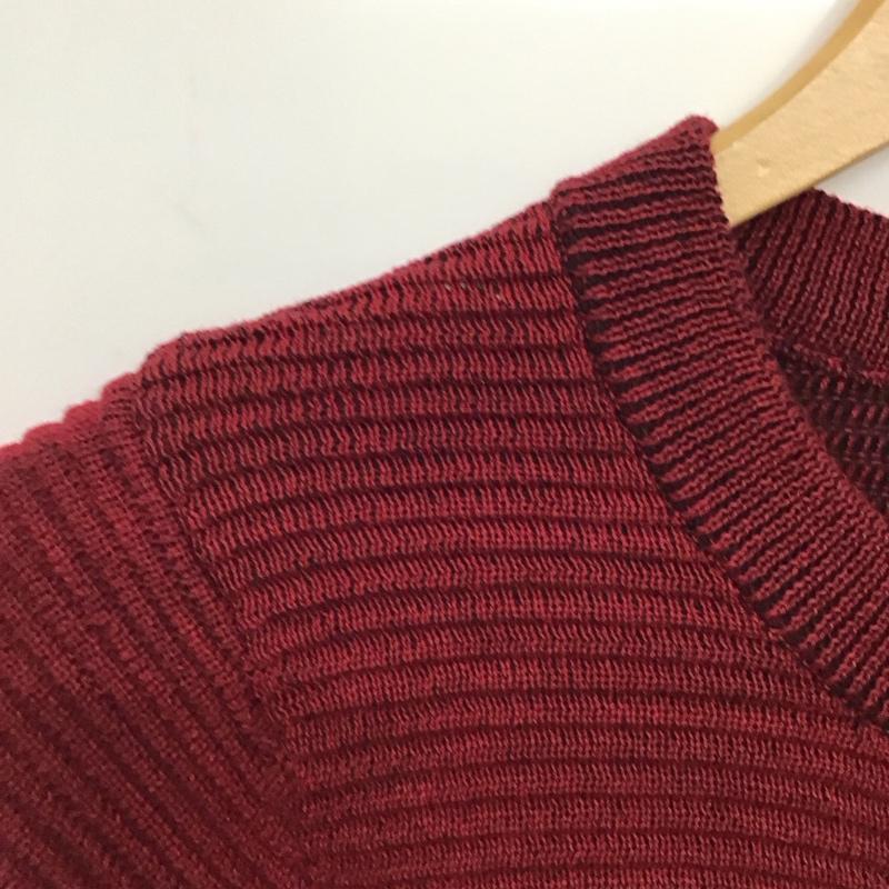 マウジー MOUSSY カーディガン 長袖 FREE 無地 赤 / レッド / red レディース USED 古着 中古 10157478