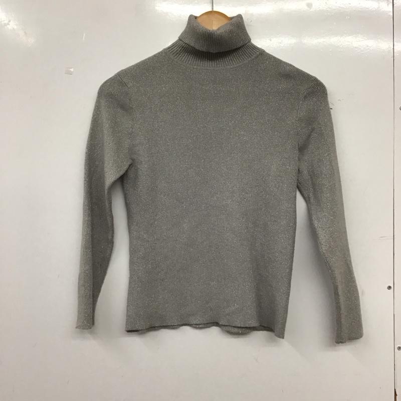 ザラ ZARA ニット、セーター 長袖 タートルネック 150cm 無地 灰 / グレー / gray ガールズ USED 古着 中古 10157479