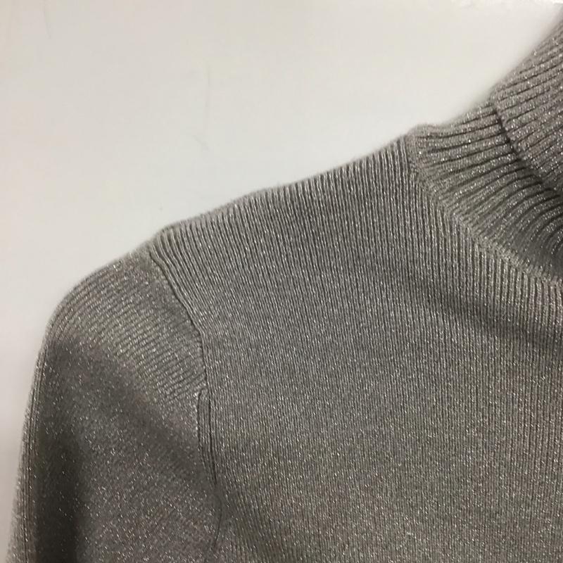 ザラ ZARA ニット、セーター 長袖 タートルネック 150cm 無地 灰 / グレー / gray ガールズ USED 古着 中古 10157479