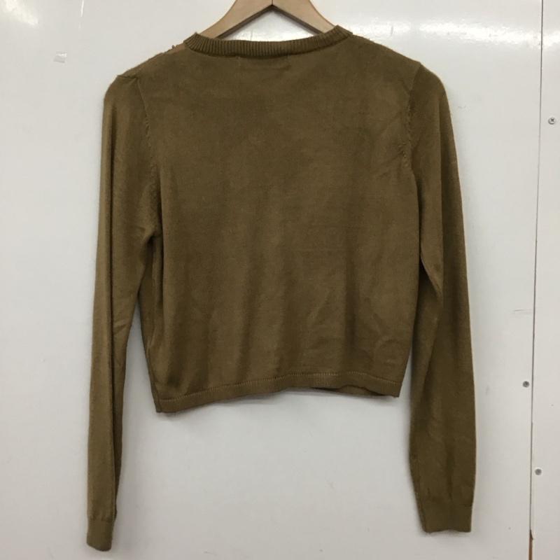 ザラ ZARA カーディガン 長袖 M 無地 ベージュ / ベージュ / beige レディース USED 古着 中古 10157480