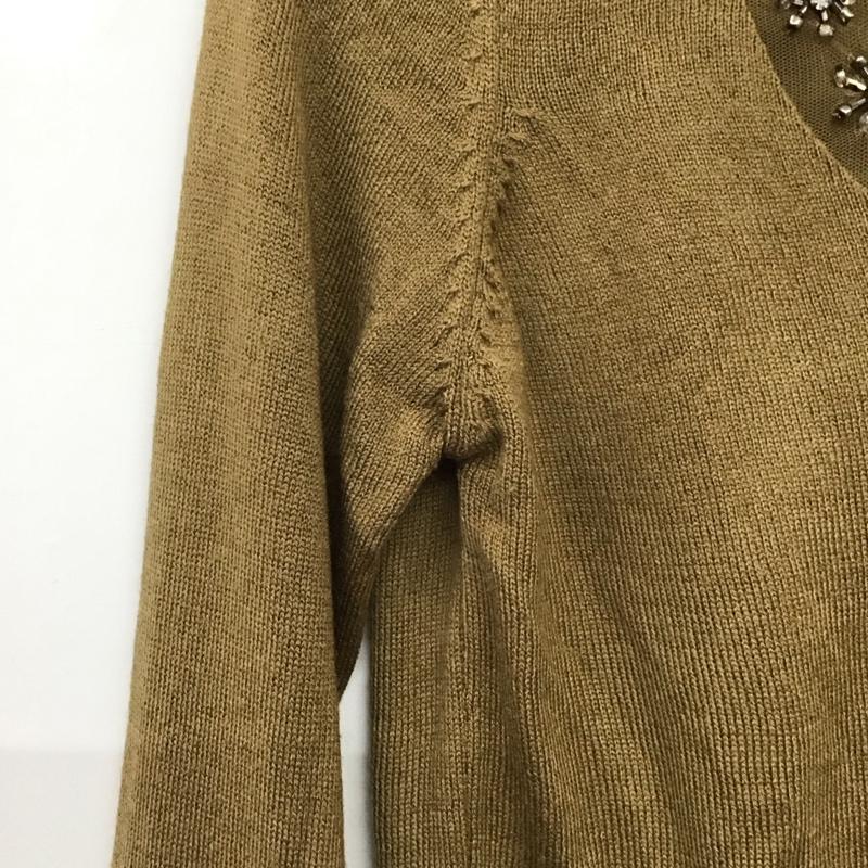 ザラ ZARA カーディガン 長袖 M 無地 ベージュ / ベージュ / beige レディース USED 古着 中古 10157480