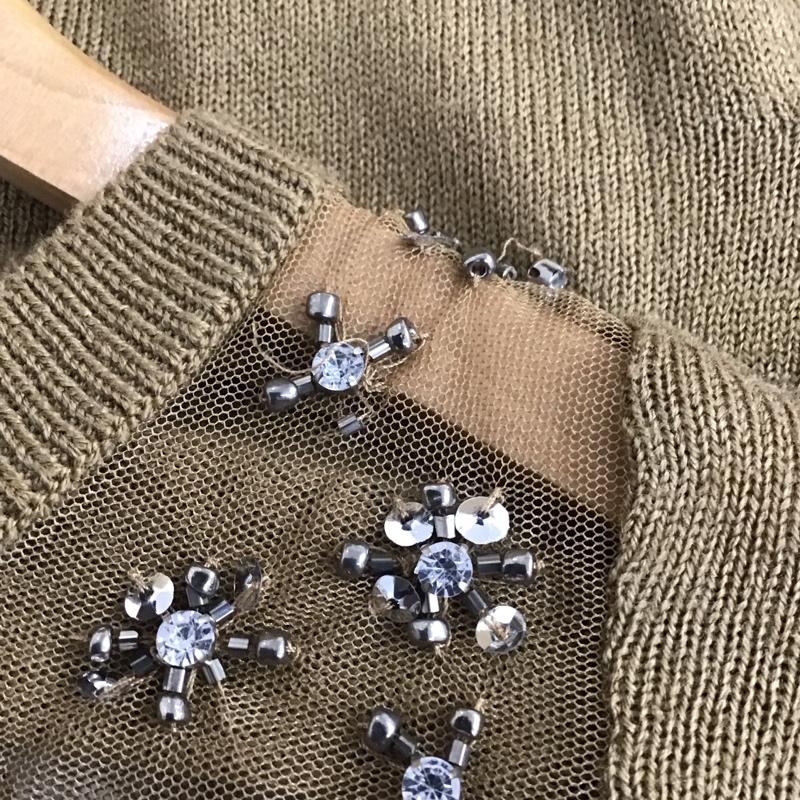 ザラ ZARA カーディガン 長袖 M 無地 ベージュ / ベージュ / beige レディース USED 古着 中古 10157480