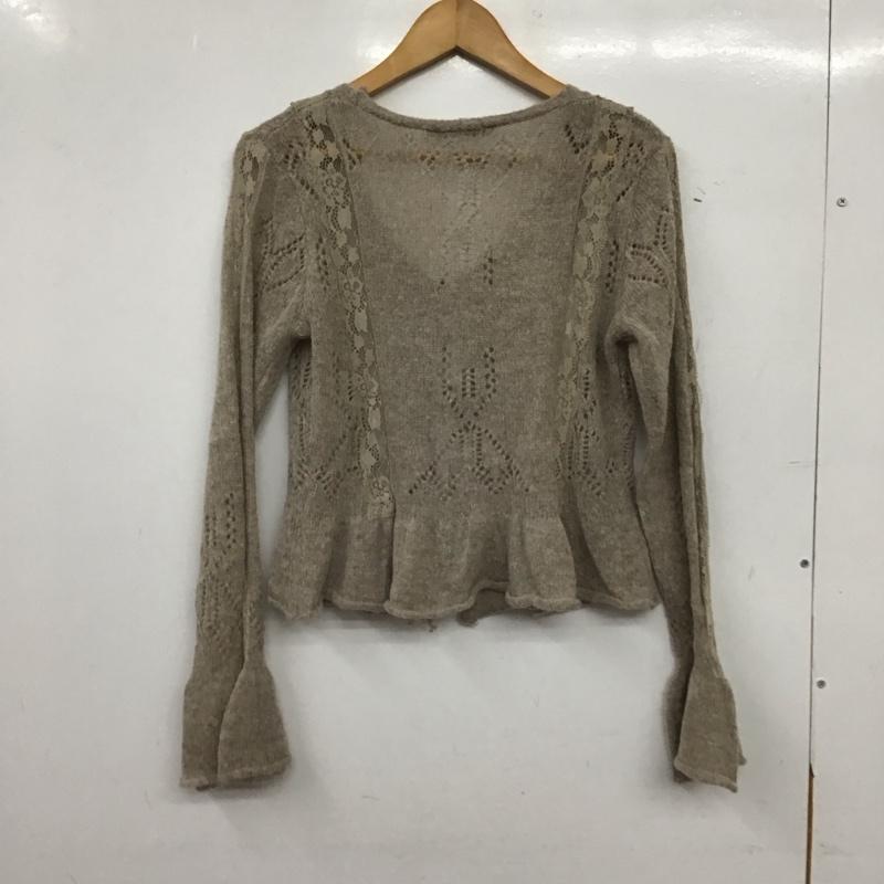 ザラ ZARA カーディガン 長袖 S 無地 ベージュ / ベージュ / beige レディース USED 古着 中古 10157481