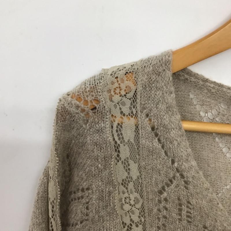 ザラ ZARA カーディガン 長袖 S 無地 ベージュ / ベージュ / beige レディース USED 古着 中古 10157481