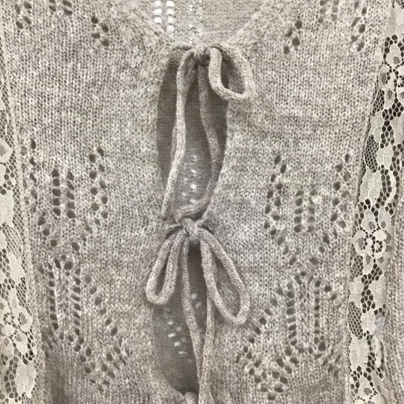 ザラ ZARA カーディガン 長袖 S 無地 ベージュ / ベージュ / beige レディース USED 古着 中古 10157481