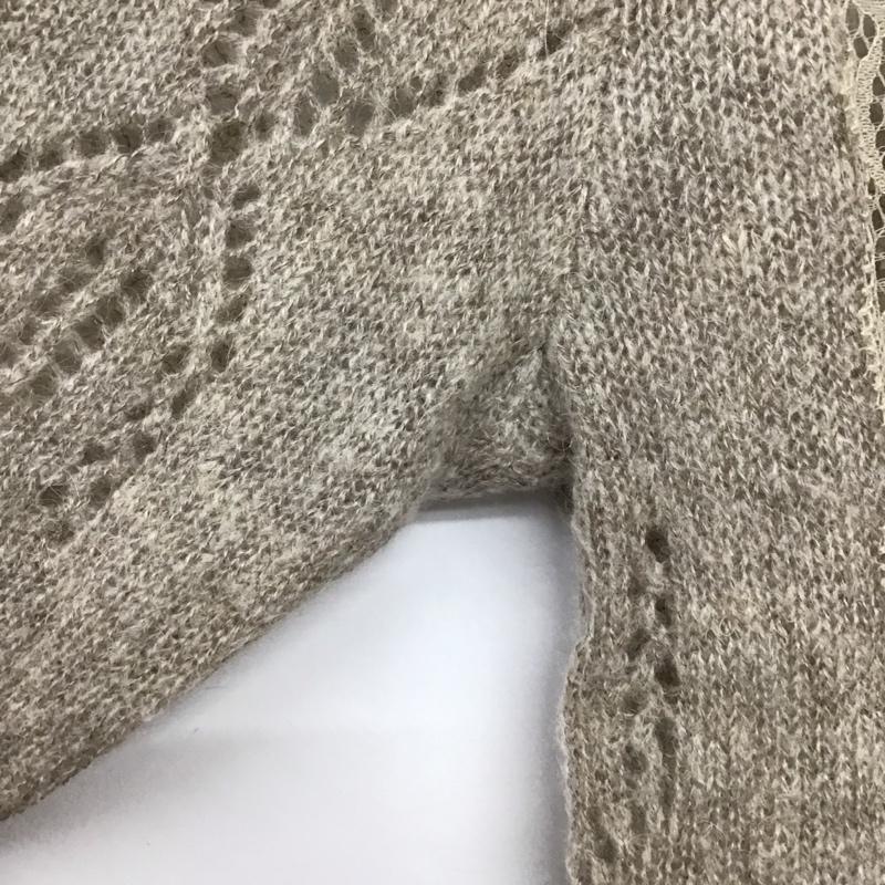 ザラ ZARA カーディガン 長袖 S 無地 ベージュ / ベージュ / beige レディース USED 古着 中古 10157481