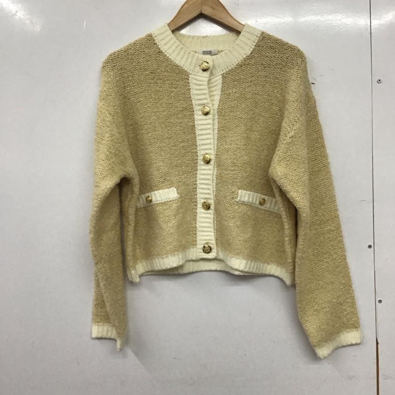 ローリーズファーム LOWRYS FARM カーディガン 長袖 FREE 無地 ベージュ / ベージュ / beige レディース USED 古着 中古 10157483