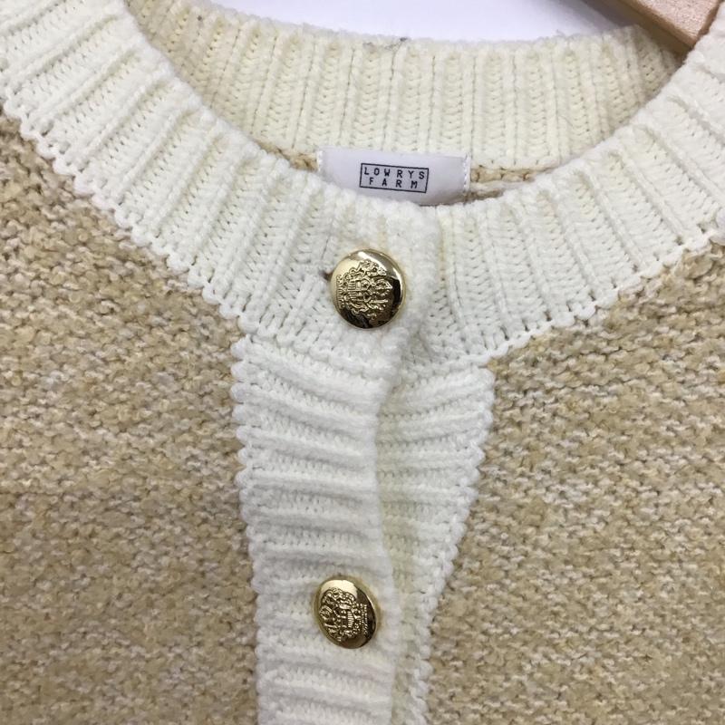 ローリーズファーム LOWRYS FARM カーディガン 長袖 FREE 無地 ベージュ / ベージュ / beige レディース USED 古着 中古 10157483