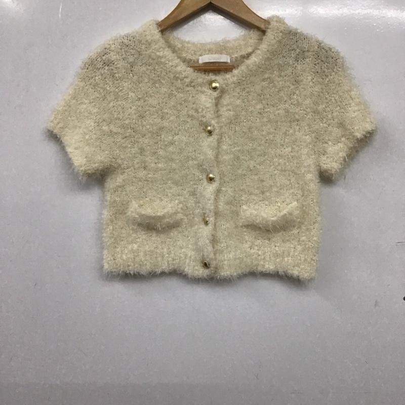 チコ CHICO カーディガン 半袖 FREE 無地 白 / ホワイト / white レディース USED 古着 中古 10157484