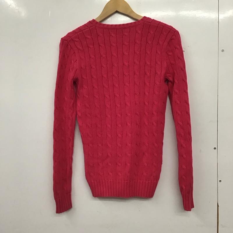 ラルフローレンスポーツ RALPH LAUREN SPORT ニット、セーター 長袖 XS 無地 桃 / ピンク / pink レディース USED 古着 中古 10157486