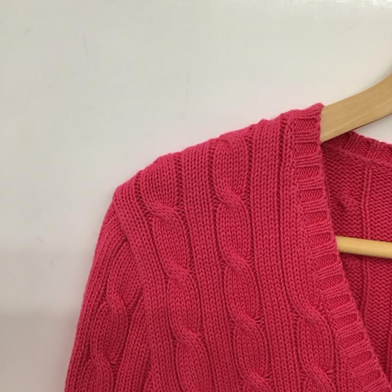 ラルフローレンスポーツ RALPH LAUREN SPORT ニット、セーター 長袖 XS 無地 桃 / ピンク / pink レディース USED 古着 中古 10157486