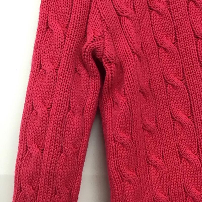 ラルフローレンスポーツ RALPH LAUREN SPORT ニット、セーター 長袖 XS 無地 桃 / ピンク / pink レディース USED 古着 中古 10157486