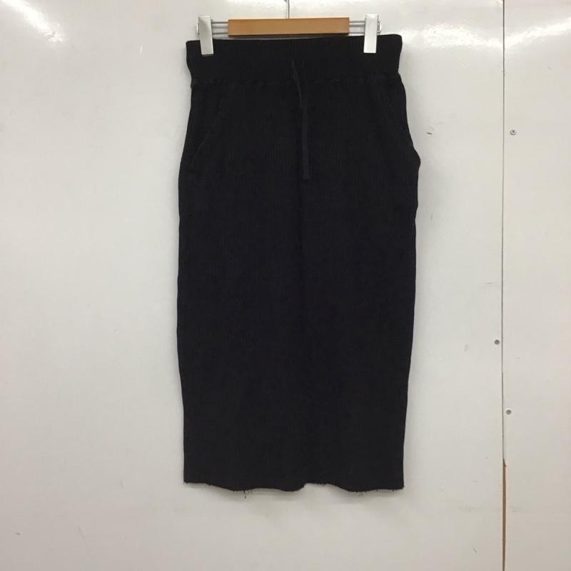 ローリーズファーム LOWRYS FARM スカート ロングスカート M 無地 黒 / ブラック / black レディース USED 古着 中古 10157491