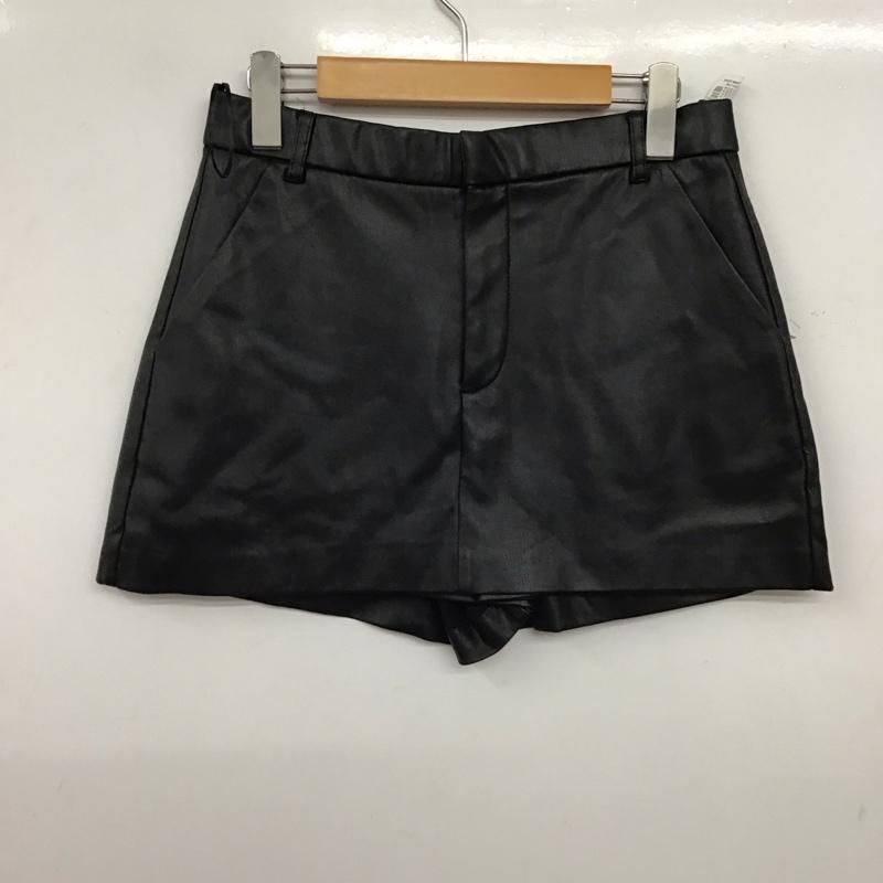 ザラ ZARA パンツ ショートパンツ M 無地 黒 / ブラック / black レディース USED 古着 中古 10157493