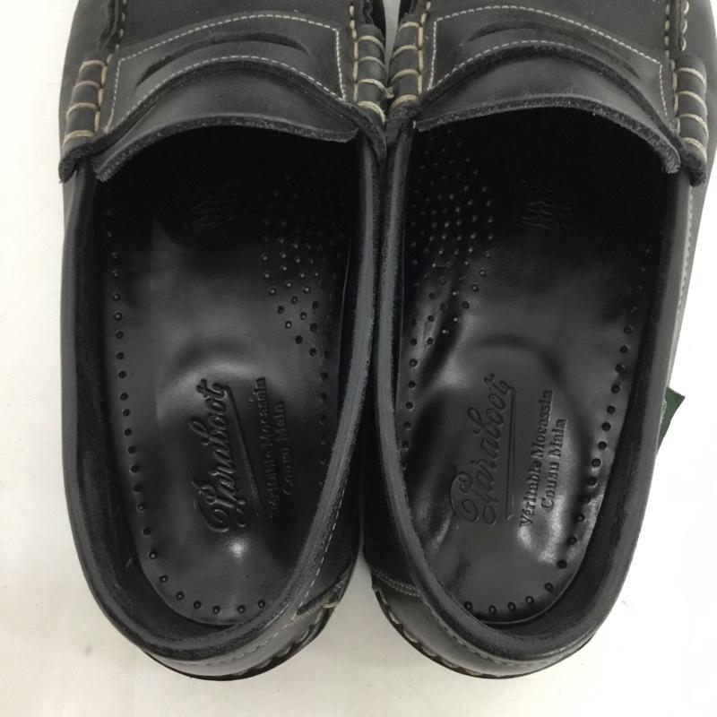 パラブーツ Paraboot ローファー ローファー レザー 無地 黒 / ブラック / black メンズ USED 古着 中古 10157495