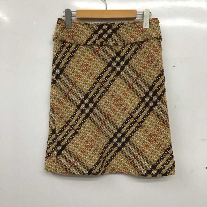 バーバリー BURBERRY スカート ミニスカート 36 チェック マルチカラー / マルチカラー / multicolor レディース USED 古着 中古 10157497