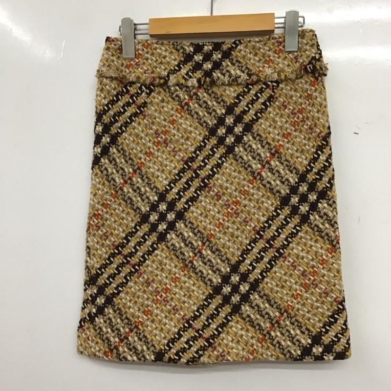 バーバリー BURBERRY スカート ミニスカート 36 チェック マルチカラー / マルチカラー / multicolor レディース USED 古着 中古 10157497