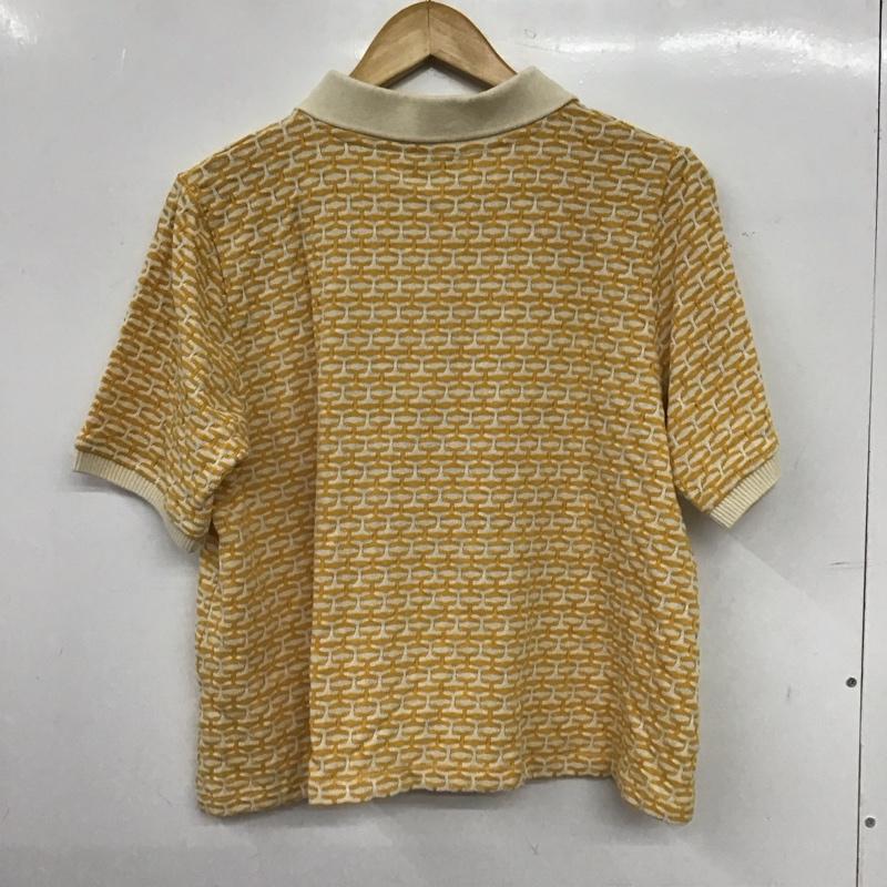 ザラ ZARA ポロシャツ 半袖 L  黄 / イエロー / yellow レディース USED 古着 中古 10157499