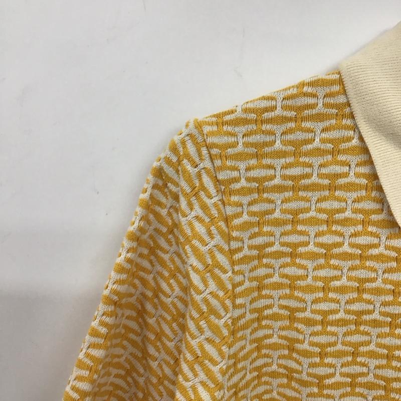 ザラ ZARA ポロシャツ 半袖 L  黄 / イエロー / yellow レディース USED 古着 中古 10157499