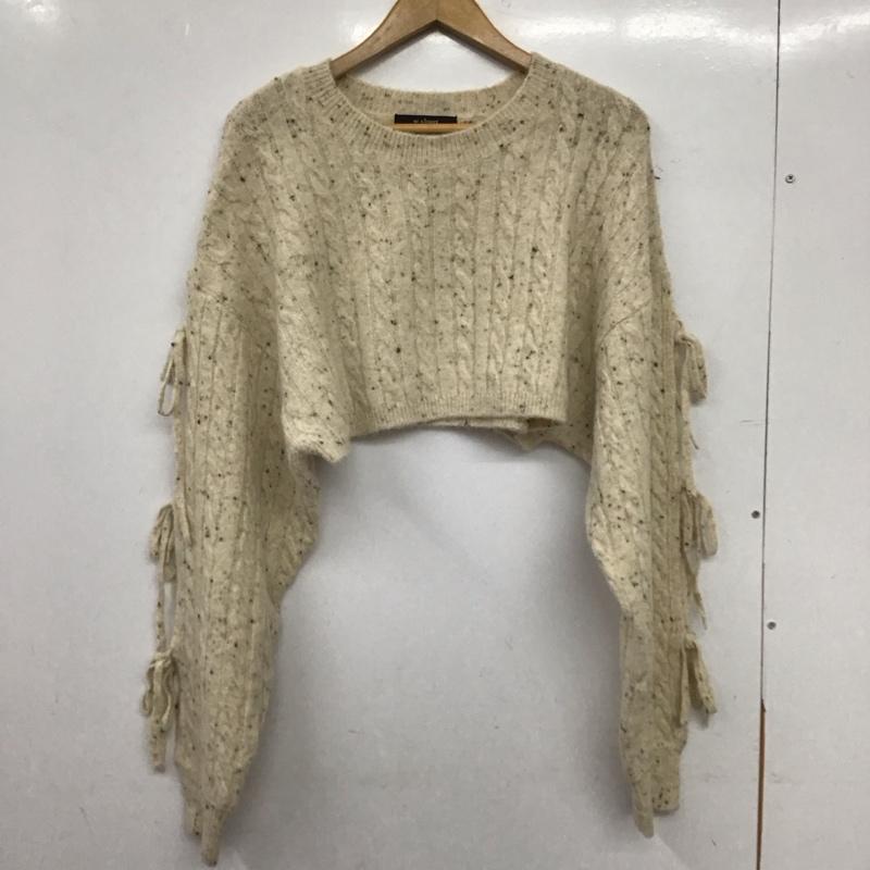 ダブルクローゼット w closet ニット、セーター 長袖 FREE 無地 ベージュ / ベージュ / beige レディース USED 古着 中古 10157505