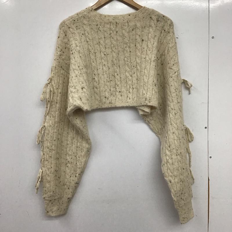 ダブルクローゼット w closet ニット、セーター 長袖 FREE 無地 ベージュ / ベージュ / beige レディース USED 古着 中古 10157505