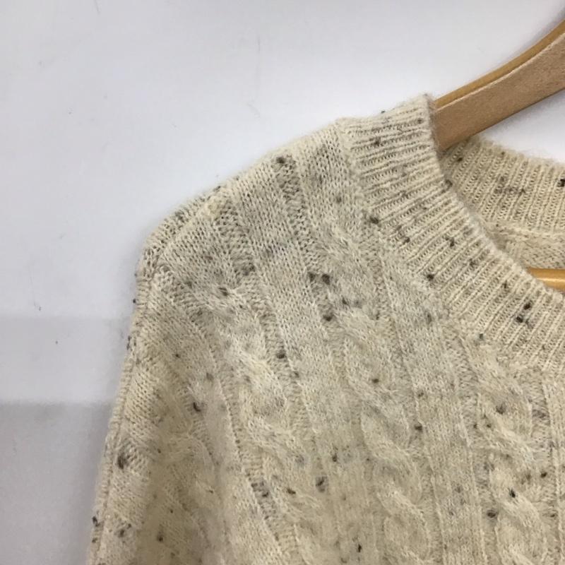 ダブルクローゼット w closet ニット、セーター 長袖 FREE 無地 ベージュ / ベージュ / beige レディース USED 古着 中古 10157505