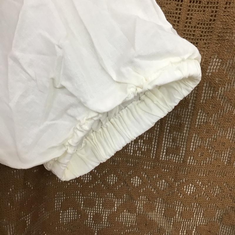 サマンサモスモス Samansa Mos2 カットソー 半袖 FREE 無地 白 / ホワイト / white X 茶 / ブラウン / brown レディース USED 古着 中古 10157509