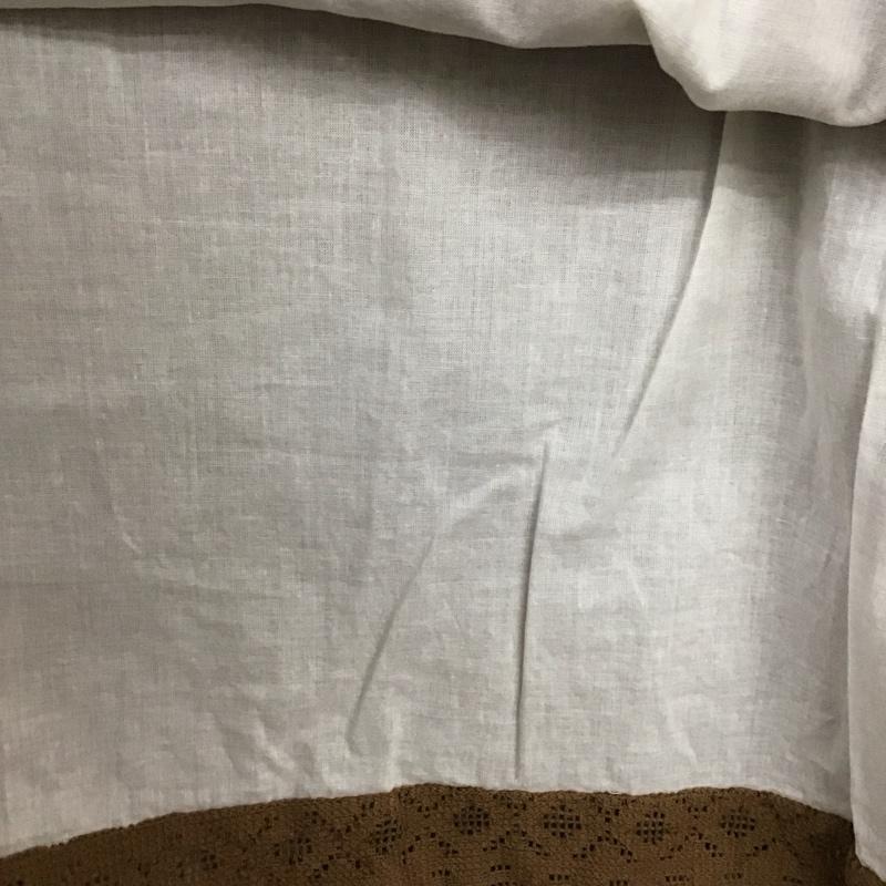 サマンサモスモス Samansa Mos2 カットソー 半袖 FREE 無地 白 / ホワイト / white X 茶 / ブラウン / brown レディース USED 古着 中古 10157509