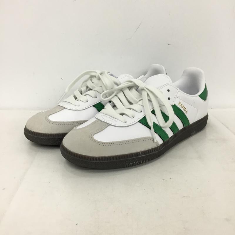 アディダス adidas スニーカー スニーカー IG1024 SAMBA OG 24.5cm 24.5cm ロゴ、文字 白 / ホワイト / white X 緑 / グリーン / green X 灰 / グレー / gray レディース USED 古着 中古 10157511