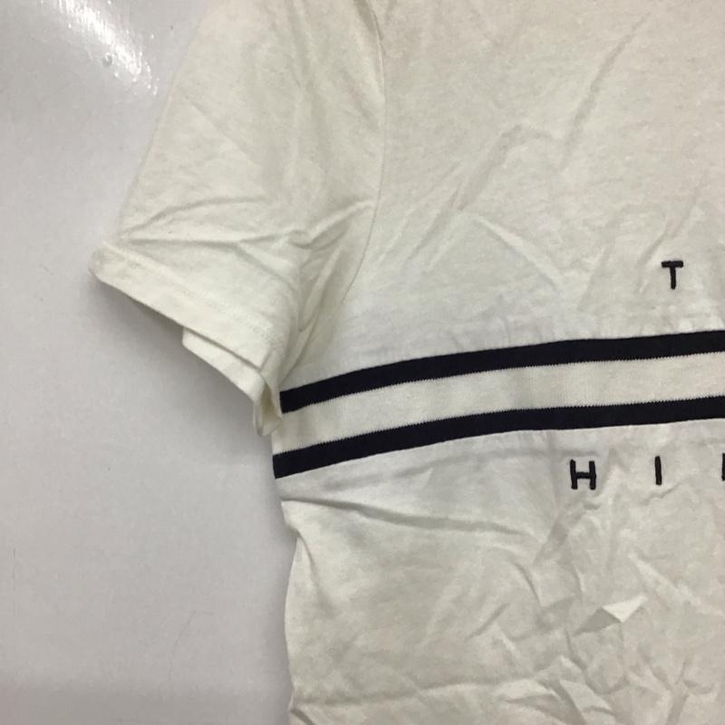 トミーヒルフィガー TOMMY HILFIGER Tシャツ 半袖 S ロゴ、文字 白 / ホワイト / white メンズ USED 古着 中古 10157512