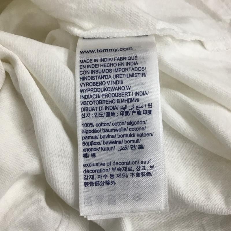 トミーヒルフィガー TOMMY HILFIGER Tシャツ 半袖 S ロゴ、文字 白 / ホワイト / white メンズ USED 古着 中古 10157512