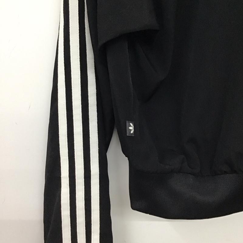 アディダス adidas カットソー 長袖 ロゴ、文字 黒 / ブラック / black レディース USED 古着 中古 10157513