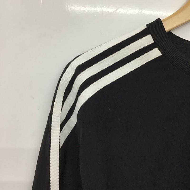 アディダス adidas カットソー 長袖 ロゴ、文字 黒 / ブラック / black レディース USED 古着 中古 10157513