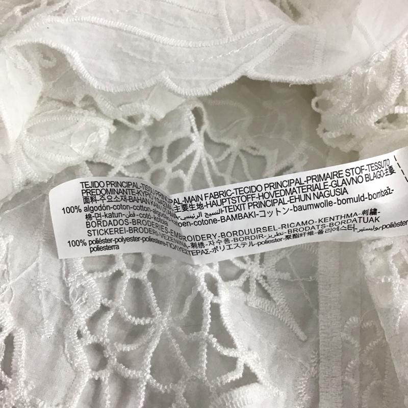 ザラ ZARA カットソー 長袖 XL 無地 白 / ホワイト / white レディース USED 古着 中古 10157514