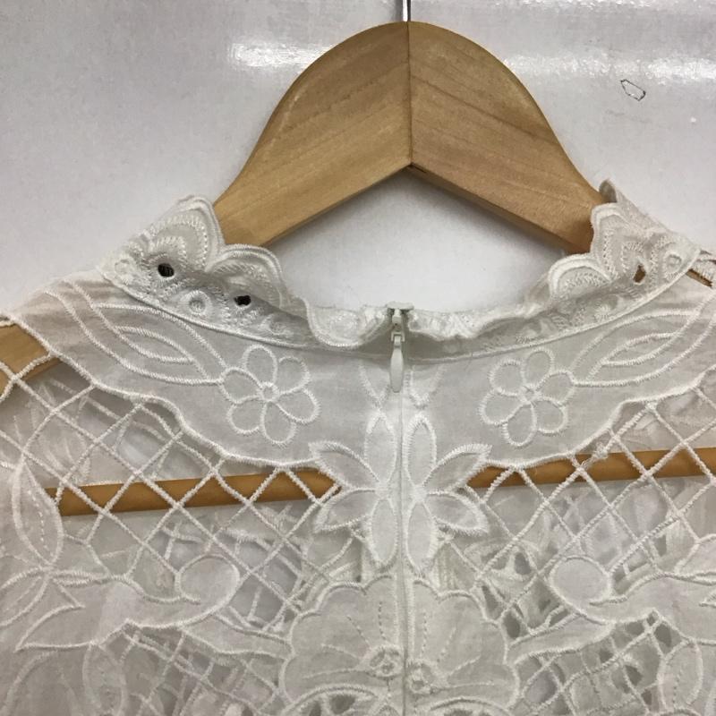 ザラ ZARA カットソー 長袖 XL 無地 白 / ホワイト / white レディース USED 古着 中古 10157514
