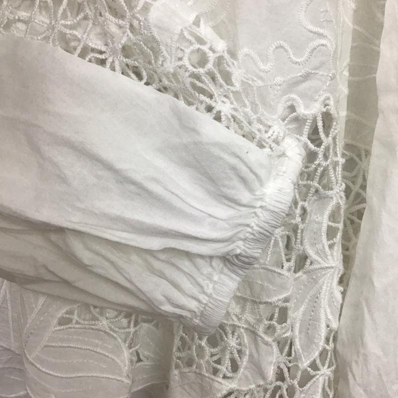 ザラ ZARA カットソー 長袖 XL 無地 白 / ホワイト / white レディース USED 古着 中古 10157514