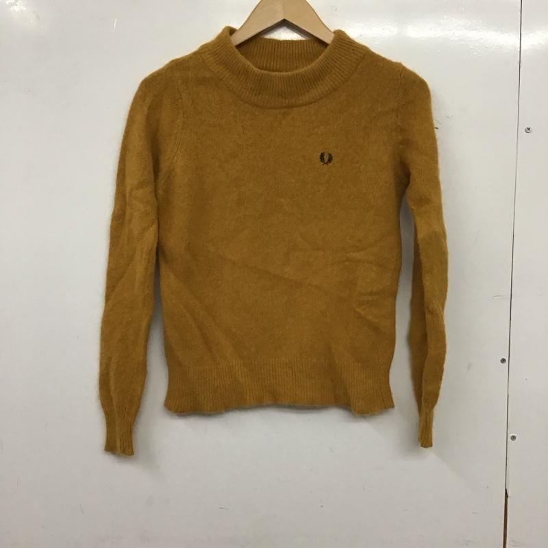 フレッドペリー FRED PERRY ニット、セーター 長袖 8 無地 マスタード / マスタード / レディース USED 古着 中古 10157516
