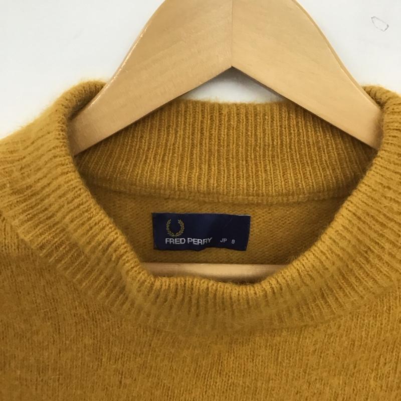 フレッドペリー FRED PERRY ニット、セーター 長袖 8 無地 マスタード / マスタード / レディース USED 古着 中古 10157516