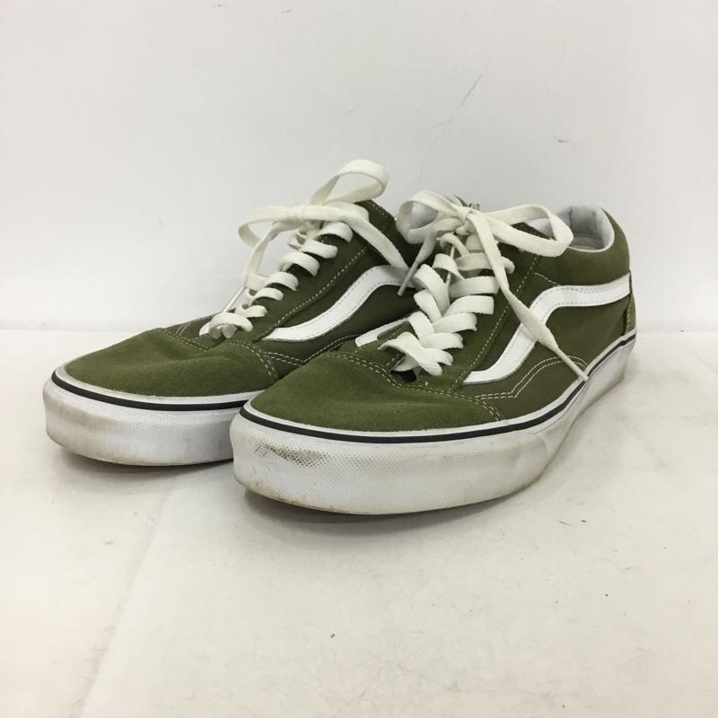 バンズ VANS スニーカー スニーカー 721356 27.5cm 27.5cm ロゴ、文字 カーキ / カーキ / khaki X 白 / ホワイト / white メンズ USED 古着 中古 10157517