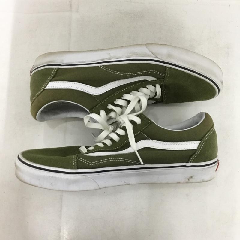 バンズ VANS スニーカー スニーカー 721356 27.5cm 27.5cm ロゴ、文字 カーキ / カーキ / khaki X 白 / ホワイト / white メンズ USED 古着 中古 10157517