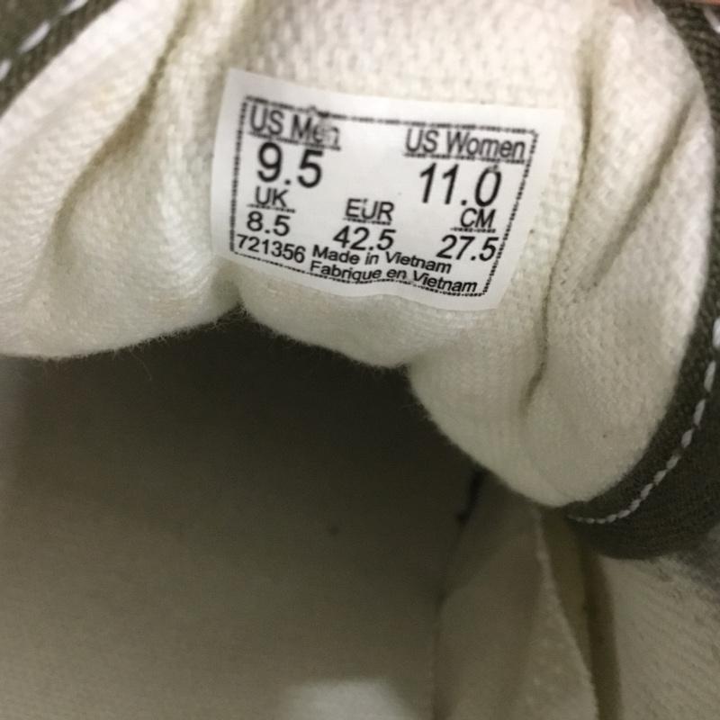 バンズ VANS スニーカー スニーカー 721356 27.5cm 27.5cm ロゴ、文字 カーキ / カーキ / khaki X 白 / ホワイト / white メンズ USED 古着 中古 10157517