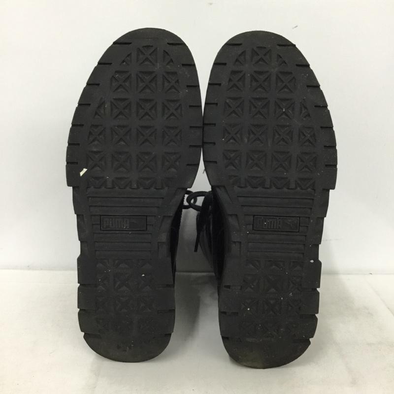 プーマ PUMA ブーツ ショートブーツ 388611-01 MAYZE BOOT DUA LIPA 25.5cm 25.5cm ロゴ、文字 黒 / ブラック / black レディース USED 古着 中古 10157520