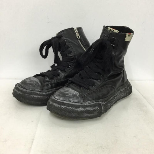 メゾンミハラヤスヒロ Maison MIHARA YASUHIRO スニーカー スニーカー A14FW727 ハイカット サイドファスナー 39 無地 黒 / ブラック / black メンズ USED 古着 中古 10157522