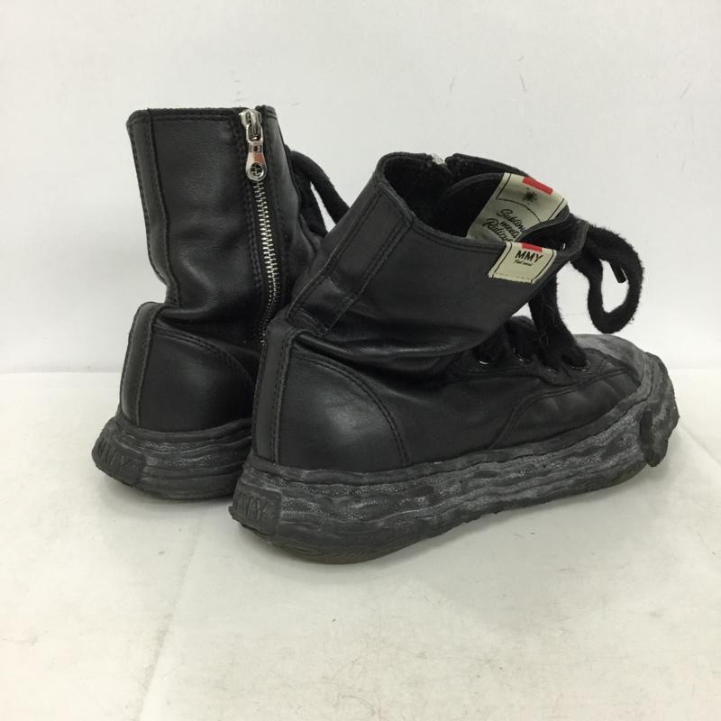 メゾンミハラヤスヒロ Maison MIHARA YASUHIRO スニーカー スニーカー A14FW727 ハイカット サイドファスナー 39 無地 黒 / ブラック / black メンズ USED 古着 中古 10157522