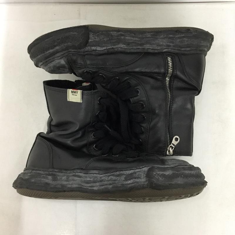 メゾンミハラヤスヒロ Maison MIHARA YASUHIRO スニーカー スニーカー A14FW727 ハイカット サイドファスナー 39 無地 黒 / ブラック / black メンズ USED 古着 中古 10157522